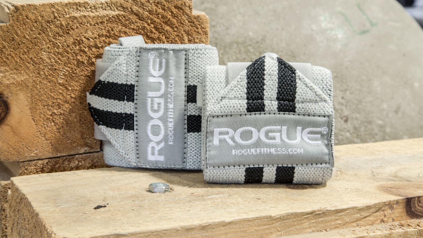 Available in Multiple Colors Rogue Fitness Wrist Wraps Gray, 18
