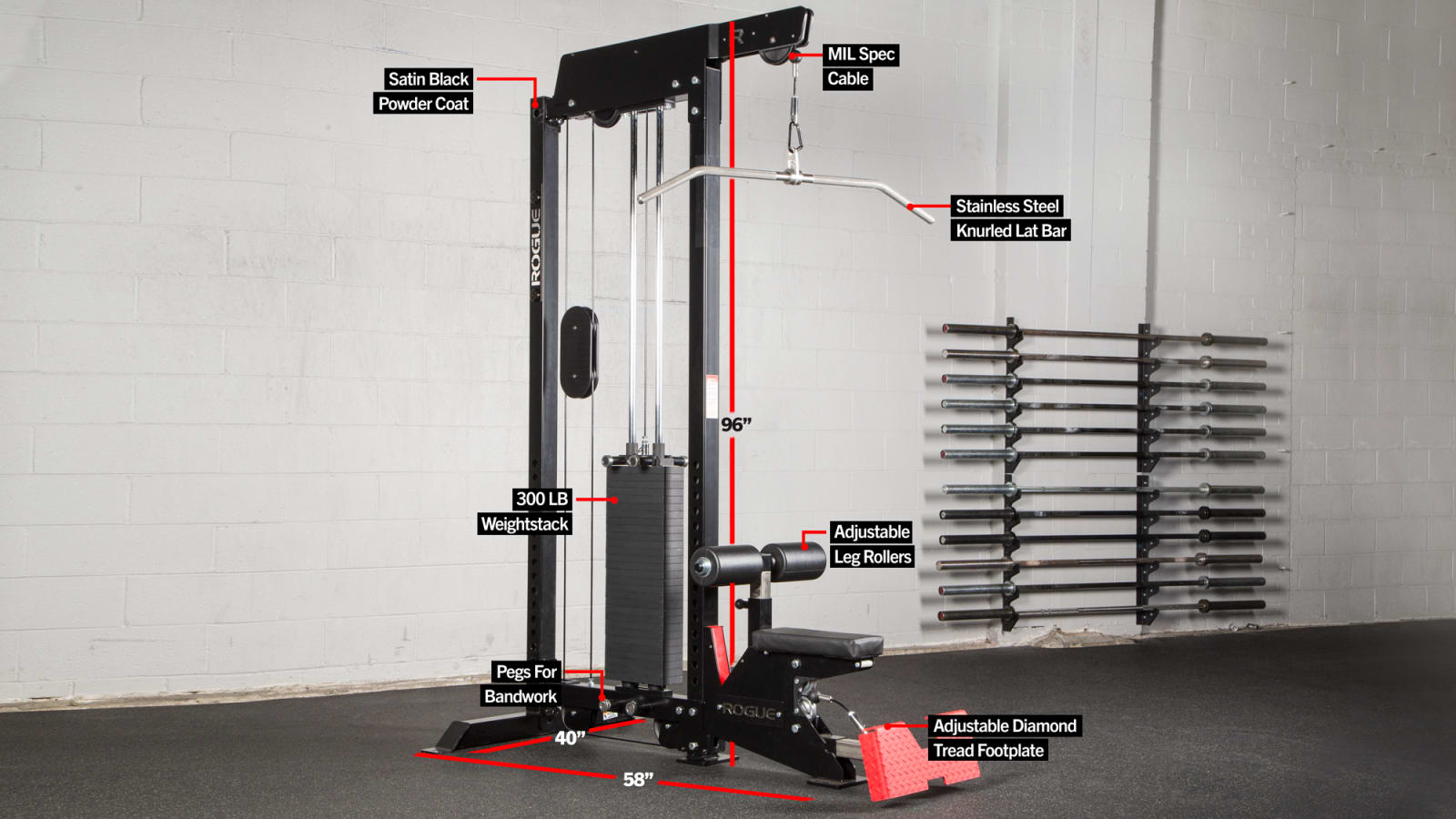 Lat Pull-Low Row Single Stack – American Barbell