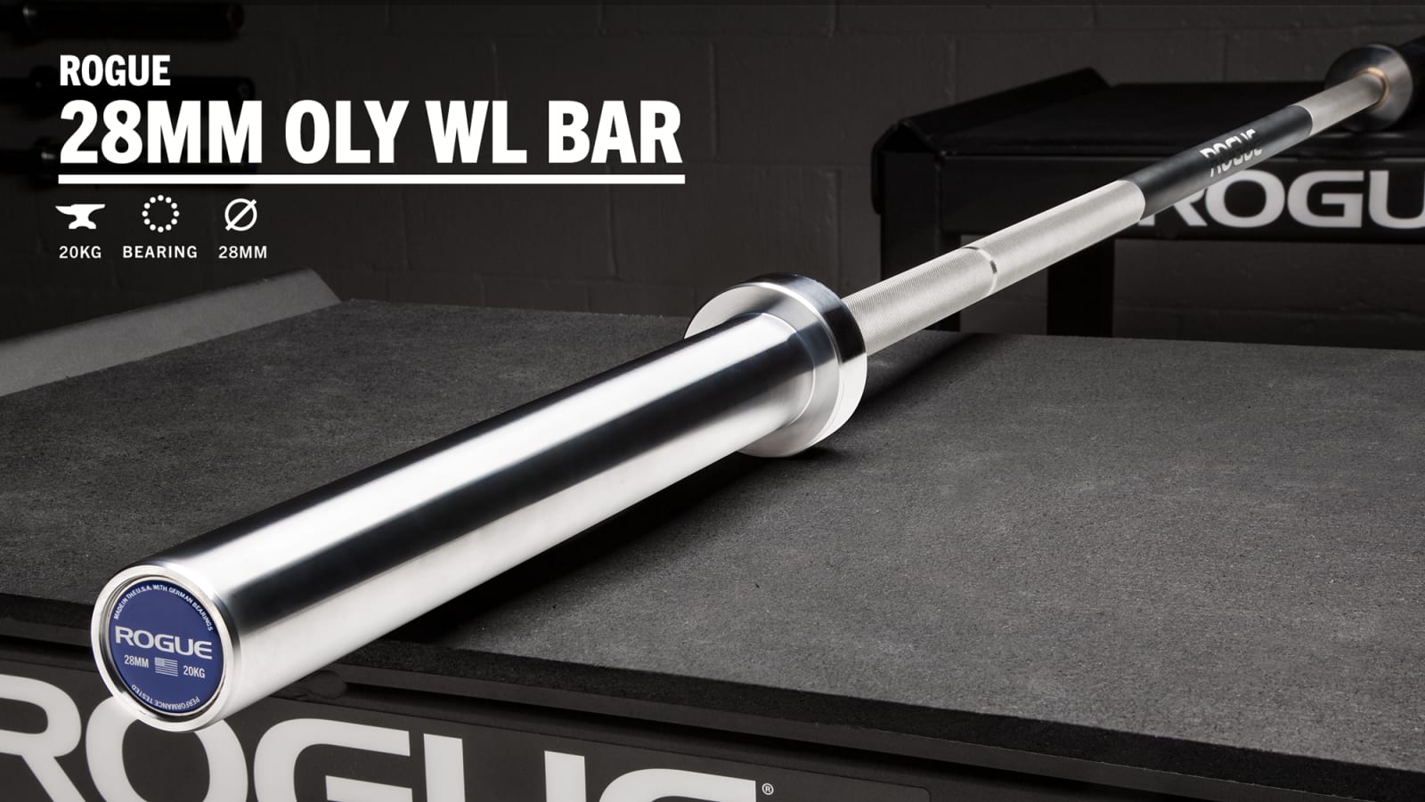Rogue Olympic Weightlifting Bar Stainless Rogue Fitness Australia