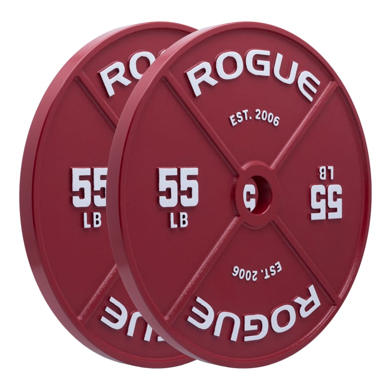 Powerlifting Plates Red Rogue Plate Weight Steel Plates Rogue