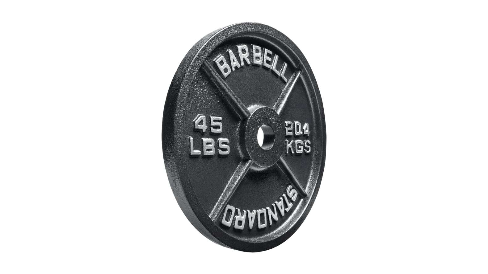 Weightlifting and Crossfit Sporzon 1-Inch or 2-Inch, Standard or Olympic Cast Iron Plate Weight Plate for Strength Training 