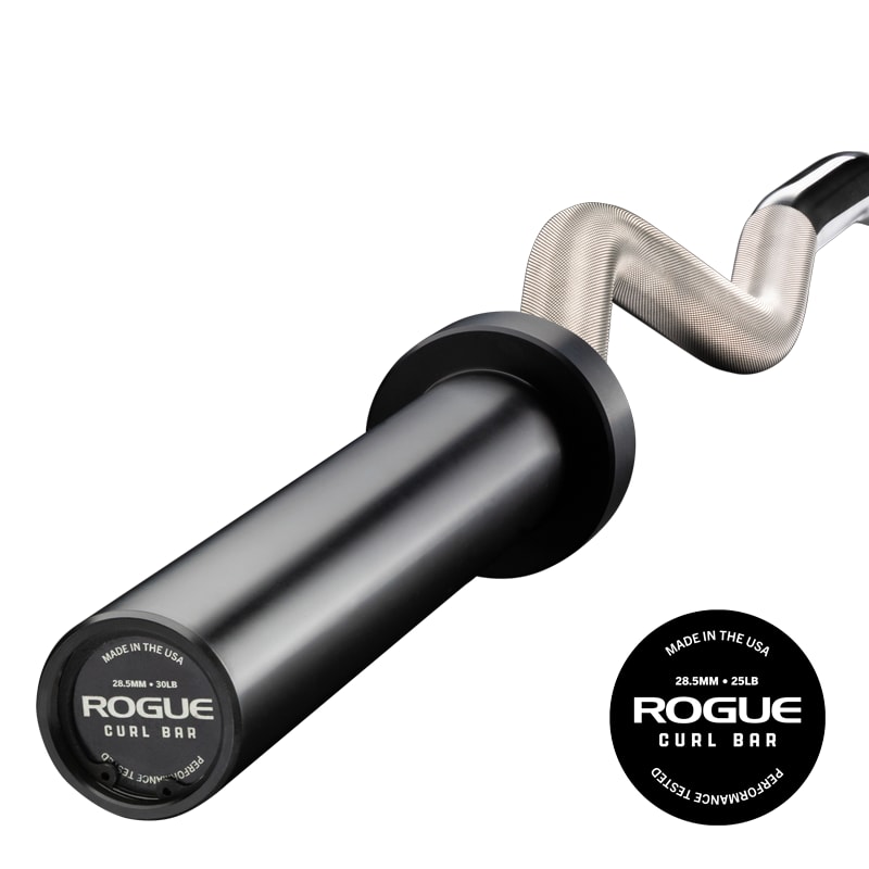 Rogue Fitness Rogue Curl Bar - Stainless Steel Rogue Curl Bar - Stainless Steel / Proprietary Matte Black