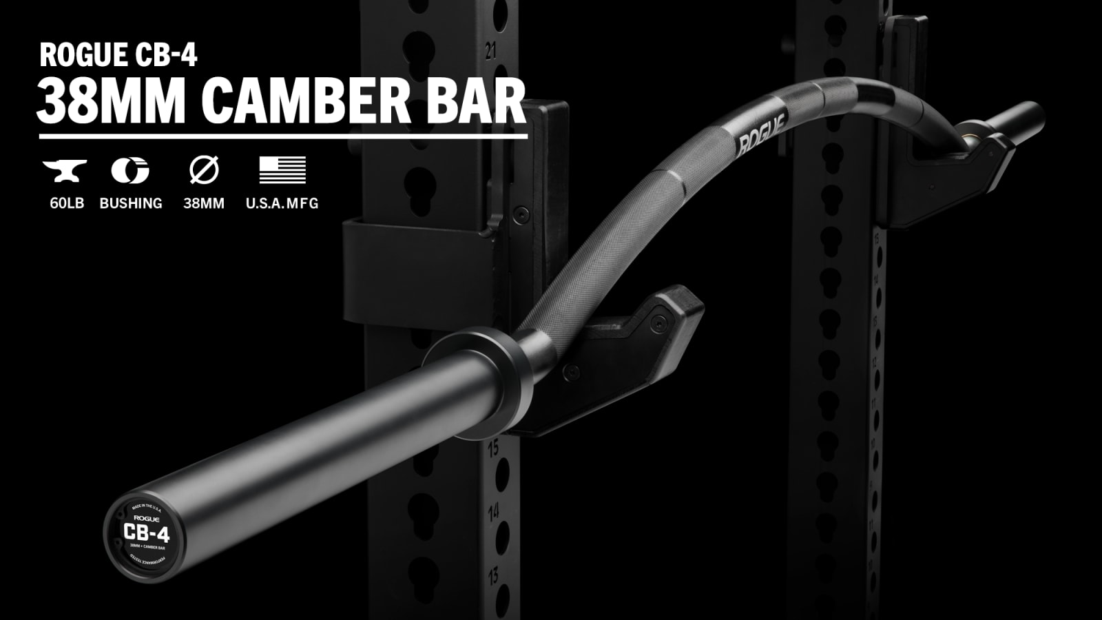 Rogue Fitness Rogue CB-4 38MM Camber Bar Rogue CB-4 38MM Camber Bar