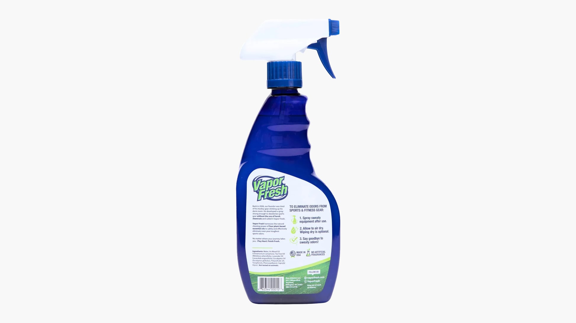 Raw Athletics Vapor Fresh Sports Cleaning Spray