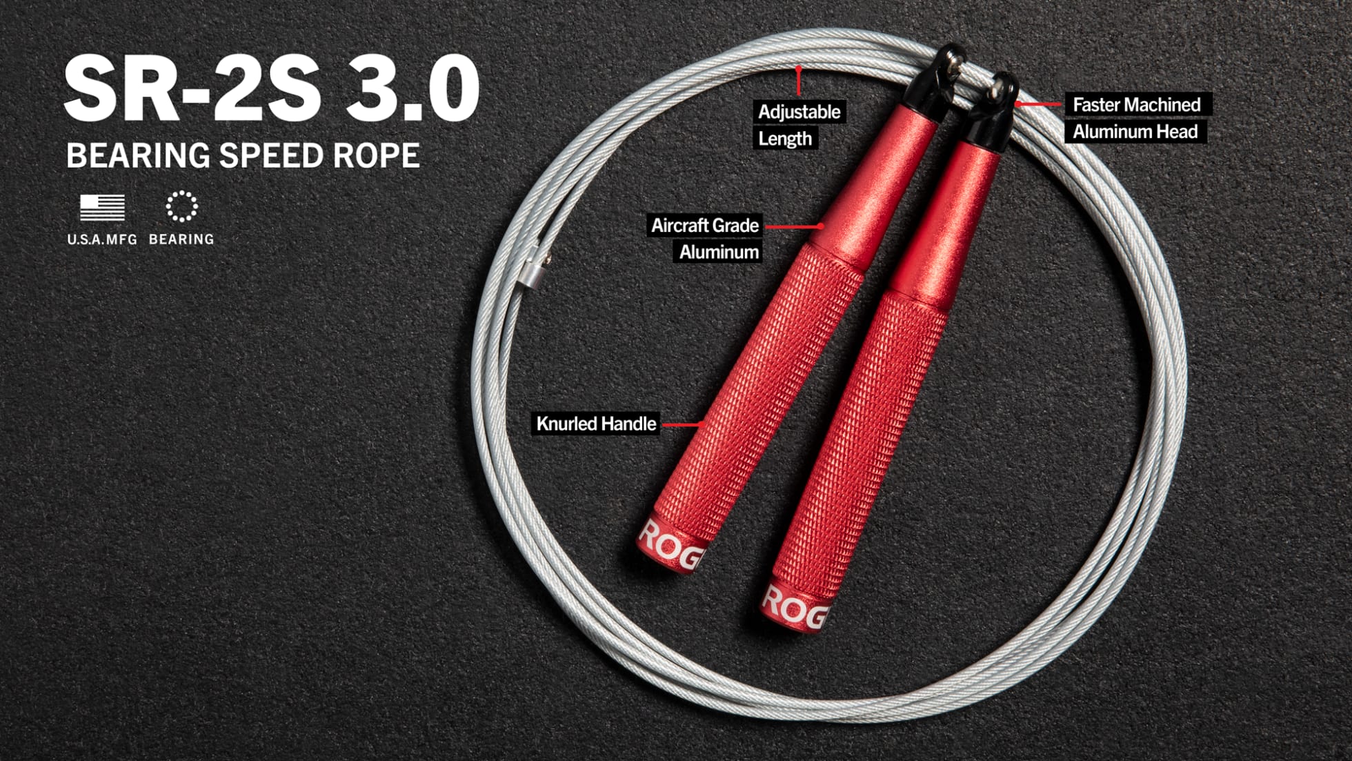 Rogue Fitness Fraser SR-2S Speed Rope 3.0