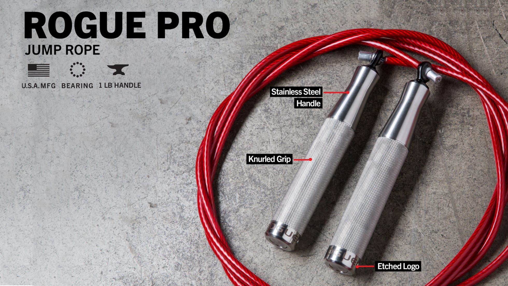 Rogue Fitness PRO Jump Rope - Thumbnail 3