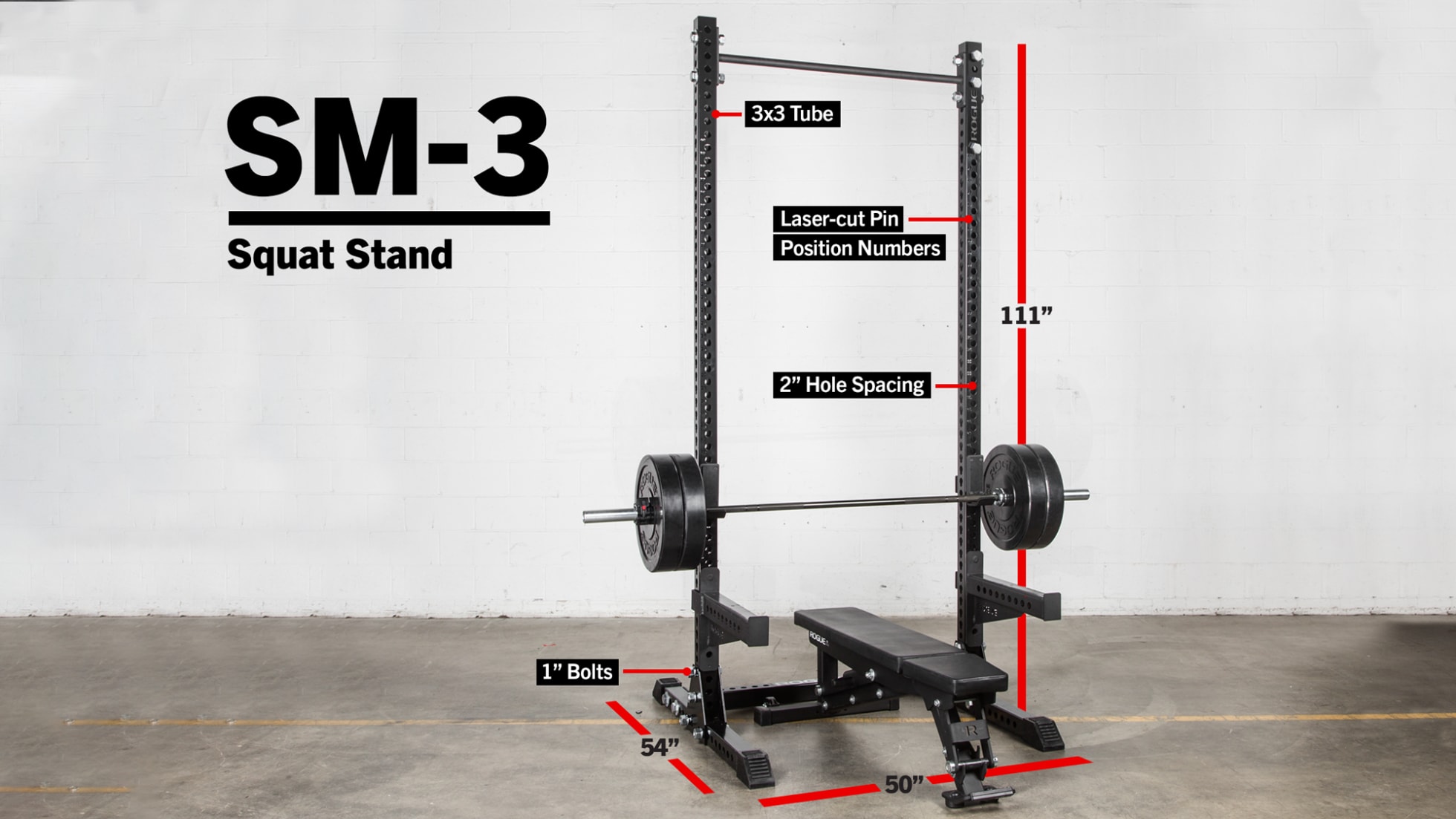 Rogue Fitness SM-3 Monster Squat Stand 2.0 - Thumbnail 5