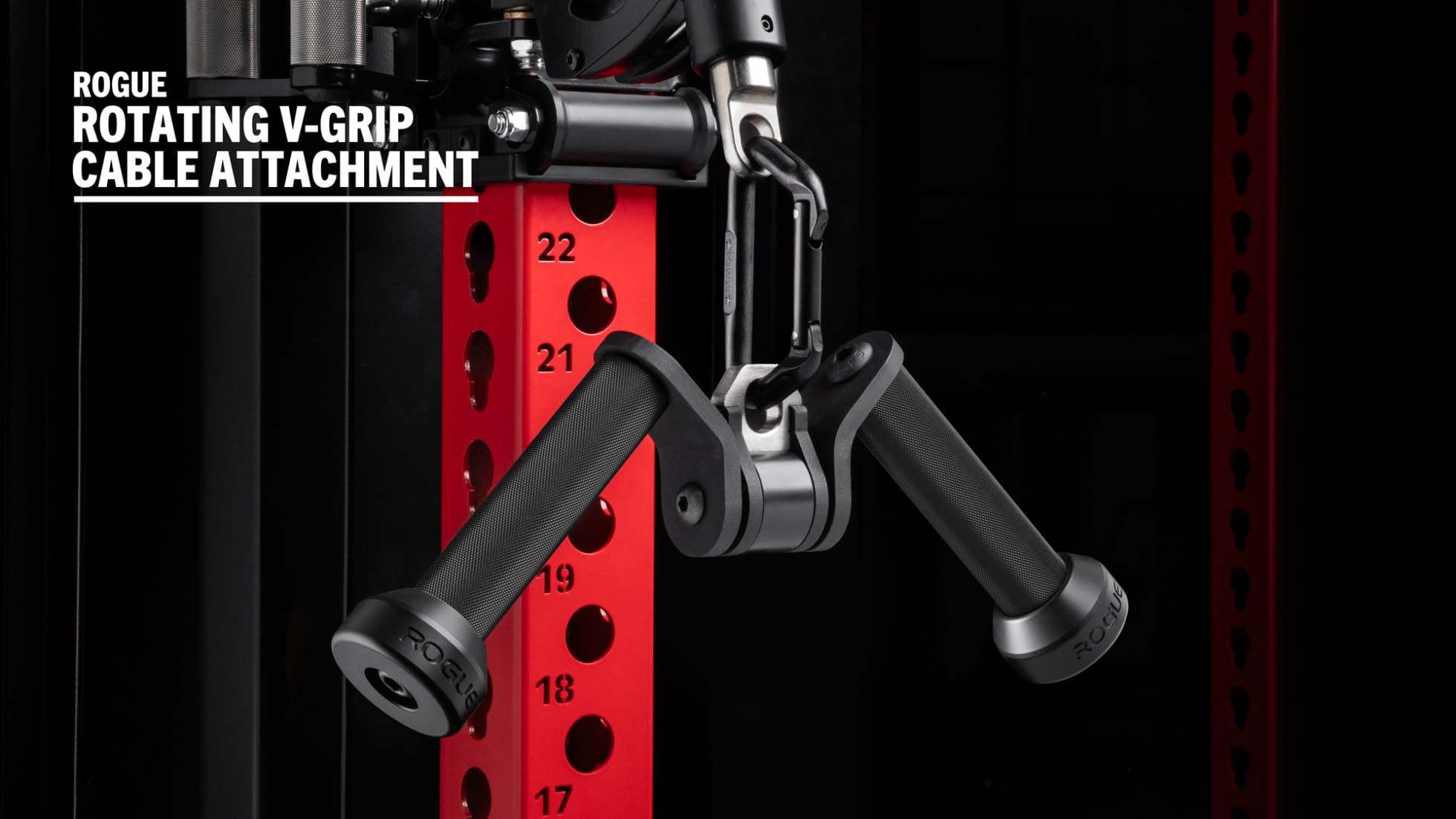 Rogue Fitness Rotating V-Grip Cable Attachment - Thumbnail 4