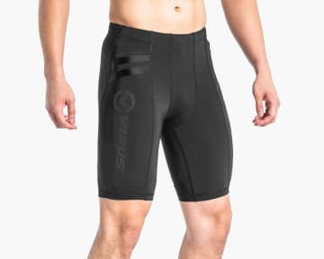 VIRUS Men's Compression Shorts - Black shown on a model