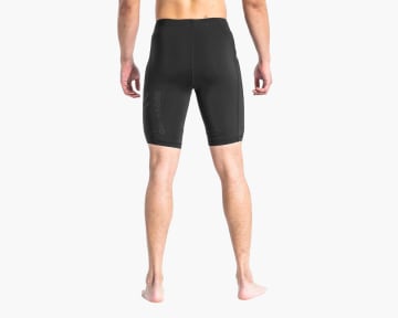 VIRUS Men's Compression Shorts - Black shown on a model