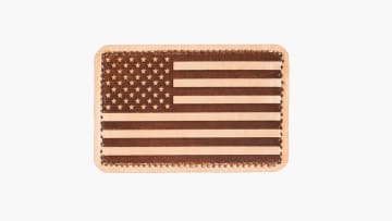 Leather US Flag Patch
