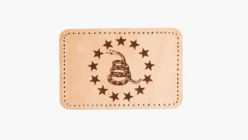 Leather Don't Tread on Me Patch