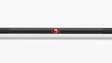 catalog/Weightlifting Bars and Plates/Barbells/Mens 20KG Barbells/NFL - Ohio Bar/Ohio Bar Pics/Ohio-Bar-Cardinals-NFL-Shaft-2_dcpja7