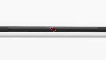 catalog/Weightlifting Bars and Plates/Barbells/Mens 20KG Barbells/NFL - Ohio Bar/Ohio Bar Pics/Ohio-Bar-Cardinals-NFL-Shaft-2_dcpja7