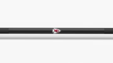 catalog/Weightlifting Bars and Plates/Barbells/Mens 20KG Barbells/NFL - Ohio Bar/Ohio Bar Pics/Ohio-Bar-Cardinals-NFL-Shaft-2_dcpja7