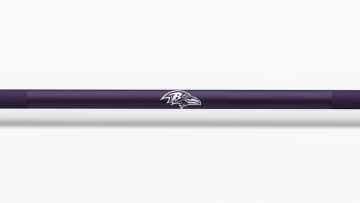 catalog/Weightlifting Bars and Plates/Barbells/Mens 20KG Barbells/NFL - Ohio Bar/Ohio Bar Pics/Ohio-Bar-Cardinals-NFL-Shaft-2_dcpja7