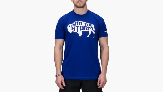 Rich Froning Into The Storm T-Shirt Lapis Blue Rogue Fitness