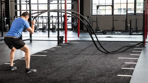 Rogue 45' Sheathed Conditioning Rope Black Rogue Fitness Canada