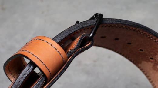 Rogue Brown Leather Weight Belt with Premium Craftsmanship Rogue Premium Ohio Lifting Belt - Brown | Rogue Fitness main image 4