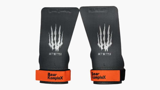 Impugnature Crossfit BEAR GRIP In Gomma - Modello Senza Foro, Taglia S (Nero/Grigio) - Protezione Mani E Presa Migliorata Per Allenamenti Intensi