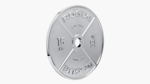 Chrome Workout Plates Rogue Calibrated KG Steel Plates Chrome