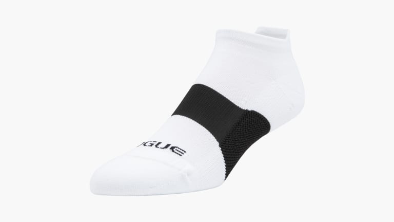 Rogue No-Show Socks - White shown on a white background