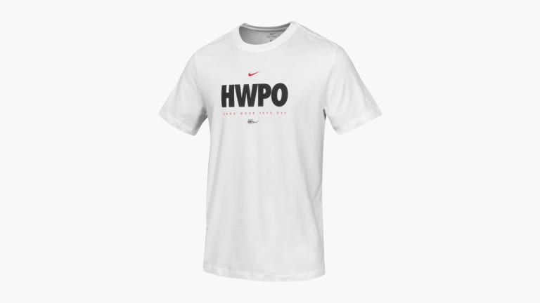 Nike Dri-FIT Mat Fraser HWPO Training T-Shirt - White shown on a white background