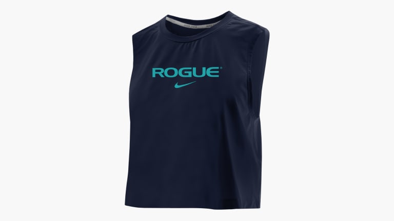 Rogue Nike Women's Pro Cropped Tank - College Navy | Rogue Fitness