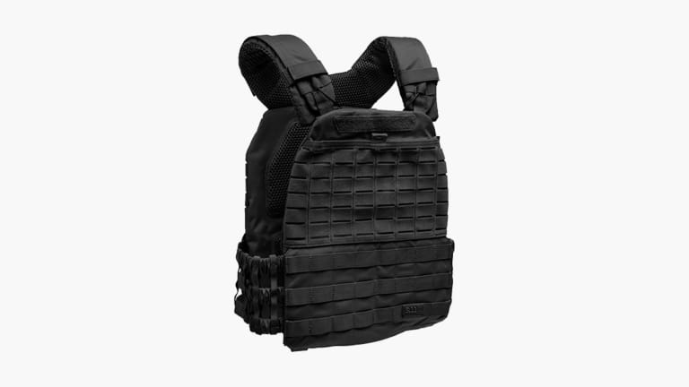 5.11 Tactical Plate Carrier Vest (Black) on white background
