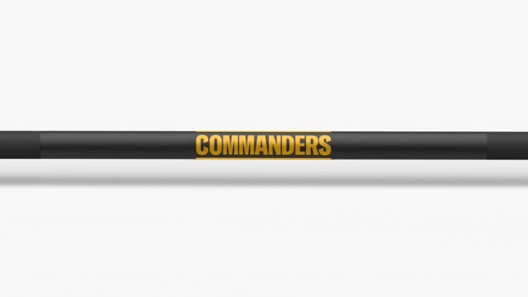 catalog/Weightlifting Bars and Plates/Barbells/Mens 20KG Barbells/NFL - Ohio Bar/Ohio Bar Pics/Ohio-Bar-Cardinals-NFL-Shaft-2_dcpja7