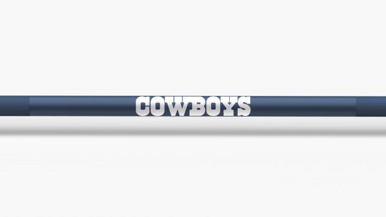 catalog/Weightlifting Bars and Plates/Barbells/Mens 20KG Barbells/NFL - Ohio Bar/Ohio Bar Pics/Ohio-Bar-Cardinals-NFL-Shaft-2_dcpja7