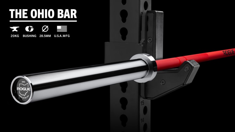 catalog/Weightlifting Bars and Plates/Barbells/Mens 20KG Barbells/OHIOCERAKOTE/2023 Update/Updated 28.5 header images/OHIOCERAKOTE-Red-black-H_qdfvwt