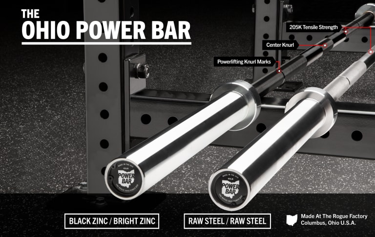 catalog/Weightlifting Bars and Plates/Barbells/Mens 20KG Barbells/UBOHIOPWRBR/UBOHIOPWRBR-H_paks1h