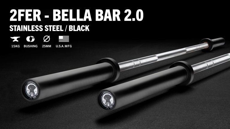 catalog/Weightlifting Bars and Plates/Barbells/Womens 15KG Barbells/RA2894-SS-IL/2Fer MBN Header and Thumb/2fer-bella-final_akgg4a