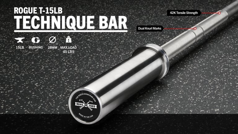 Rogue Boneyard T-15LB Technique Bar