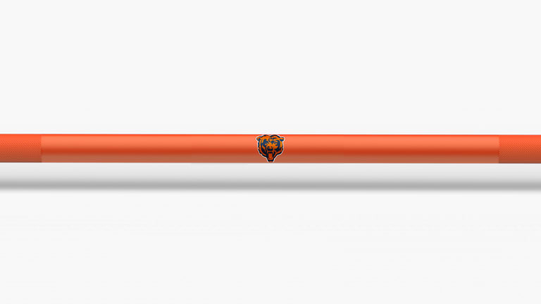catalog/Weightlifting Bars and Plates/Barbells/Mens 20KG Barbells/NFL - Ohio Bar/Ohio Bar Pics/Ohio-Bar-Cardinals-NFL-Shaft-2_dcpja7