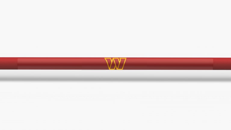 catalog/Weightlifting Bars and Plates/Barbells/Mens 20KG Barbells/NFL - Ohio Bar/Ohio Bar Pics/Ohio-Bar-Cardinals-NFL-Shaft-2_dcpja7