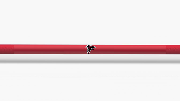 catalog/Weightlifting Bars and Plates/Barbells/Mens 20KG Barbells/NFL - Ohio Bar/Ohio Bar Pics/Ohio-Bar-Cardinals-NFL-Shaft-2_dcpja7