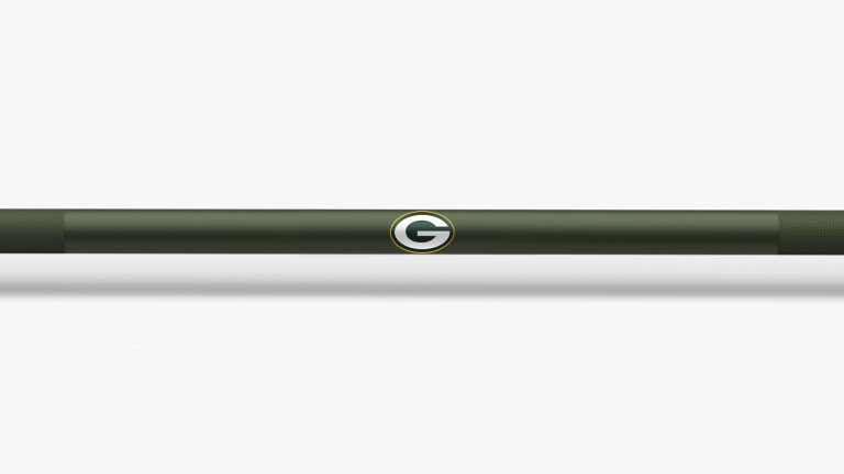 catalog/Weightlifting Bars and Plates/Barbells/Mens 20KG Barbells/NFL - Ohio Bar/Ohio Bar Pics/Ohio-Bar-Cardinals-NFL-Shaft-2_dcpja7