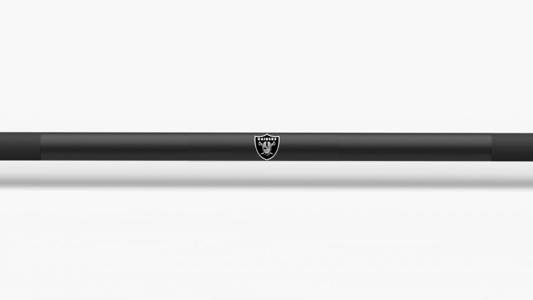 catalog/Weightlifting Bars and Plates/Barbells/Mens 20KG Barbells/NFL - Ohio Bar/Ohio Bar Pics/Ohio-Bar-Cardinals-NFL-Shaft-2_dcpja7