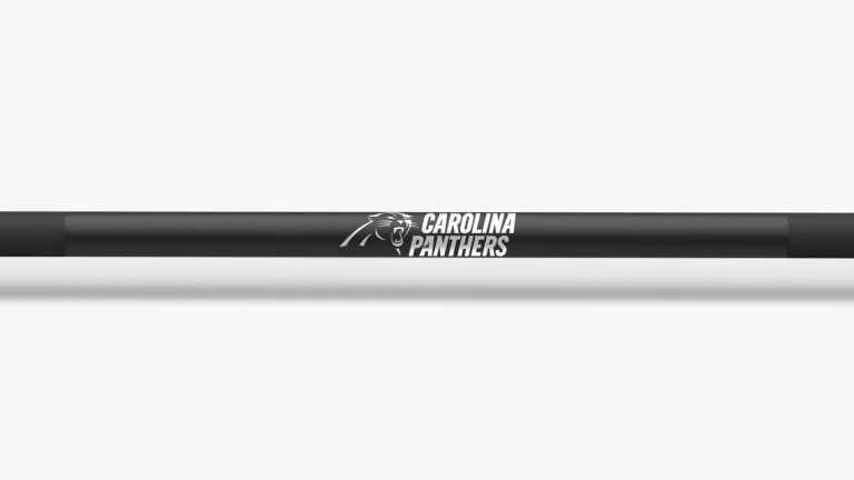 catalog/Weightlifting Bars and Plates/Barbells/Mens 20KG Barbells/NFL - Ohio Bar/Ohio Bar Pics/Ohio-Bar-Cardinals-NFL-Shaft-2_dcpja7