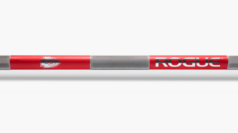 catalog/Weightlifting Bars and Plates/Barbells/Mens 20KG Barbells/NFL - Power Bar/Ohio-Power-Bar-NFL-Cardinals-Shaft-View-H_pifpeb