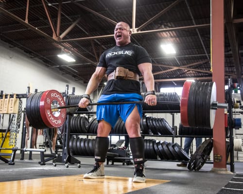 deadlift bar and plates